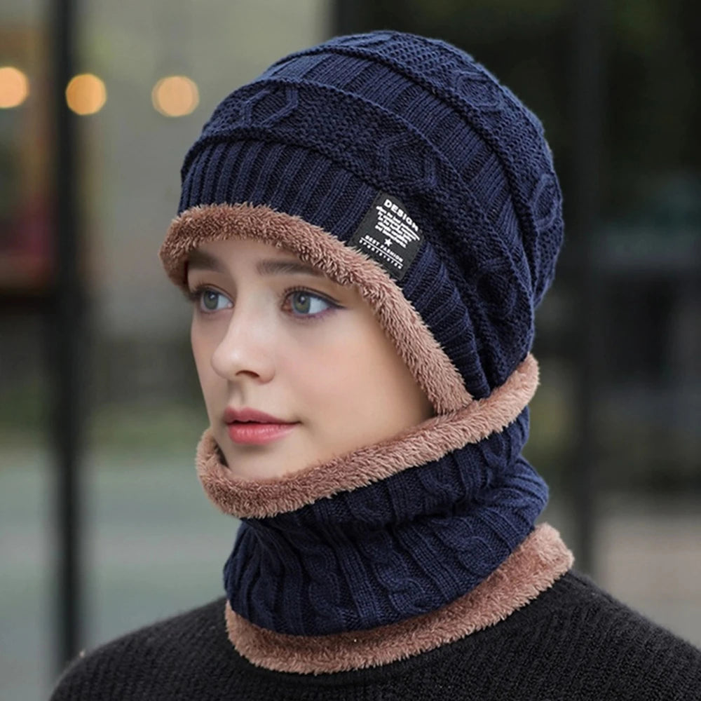 CozyPeak™ Ultra-Warm Winter Beanie + Scarf